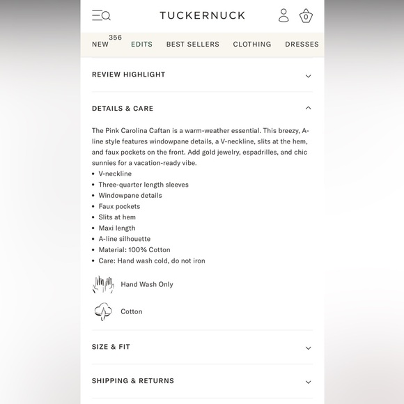 Tuckernuck Pink Carolina Caftan Maxi Dress - Picture 9 of 11